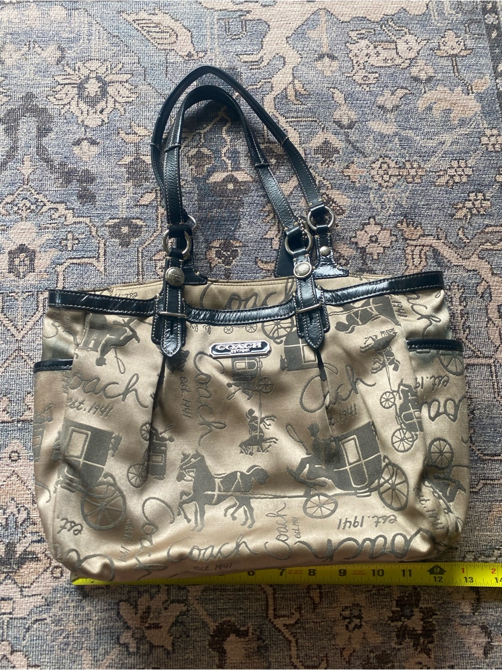Coach Signature vintage tan Tote Bag
